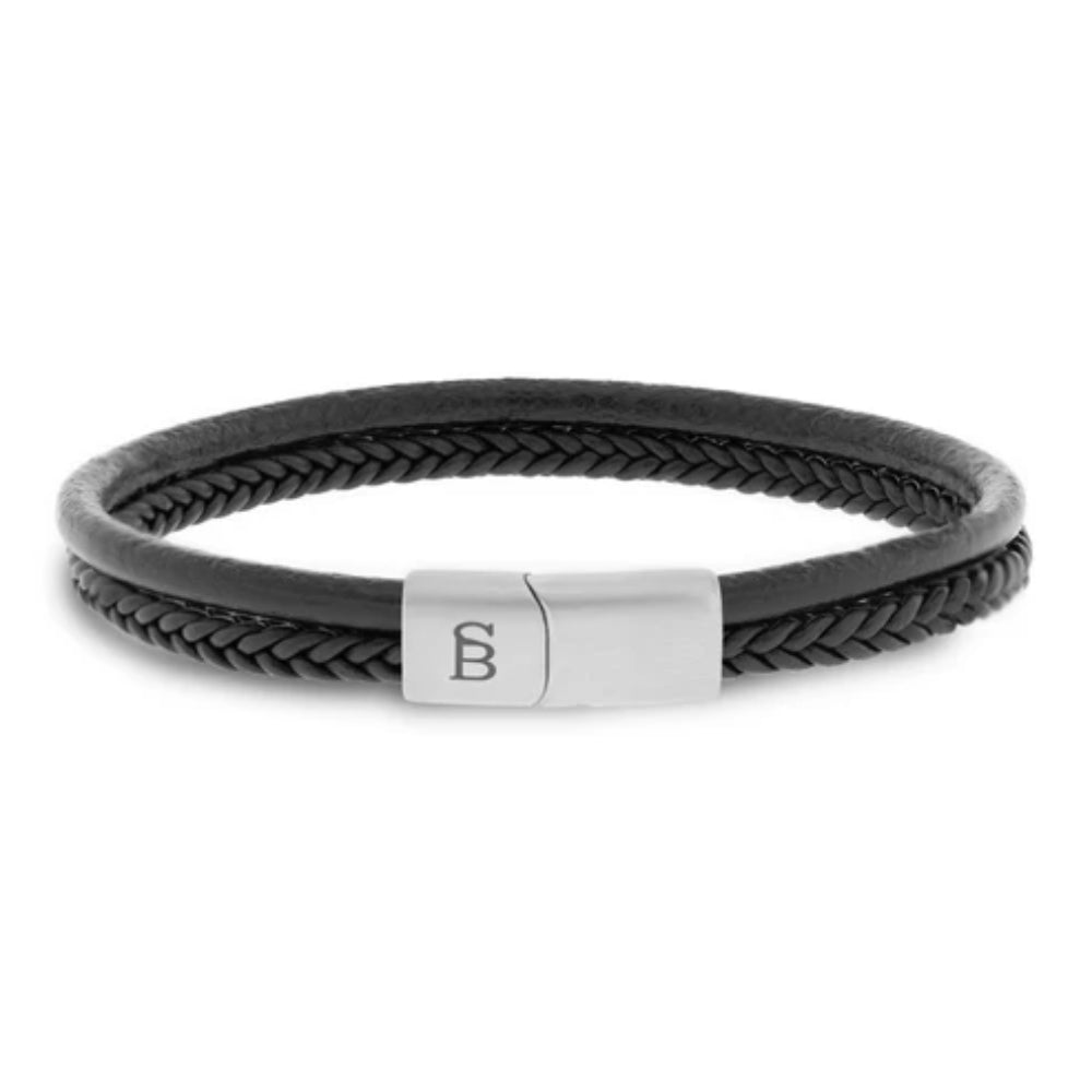 Steel & Barnett Men's Leather "Denby" Bracelet