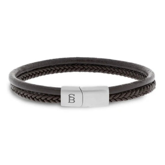 Steel & Barnett Men's Leather "Denby" Bracelet