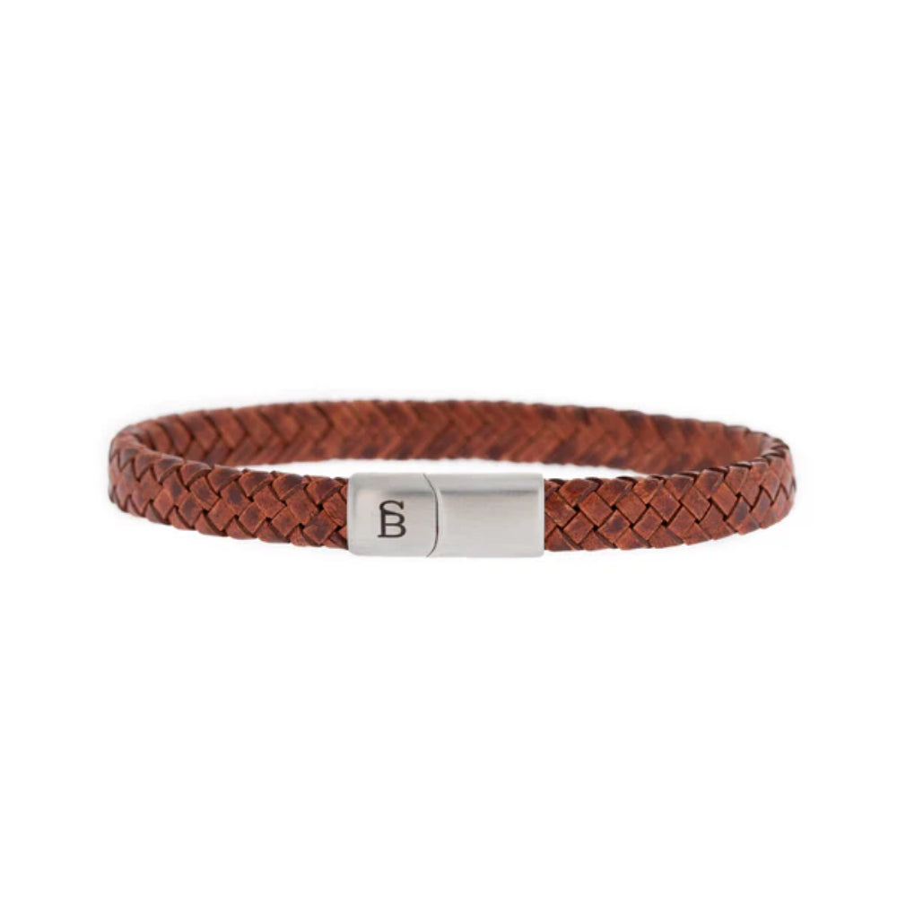 Steel & Barnett Men's Leather "Riley" Bracelet