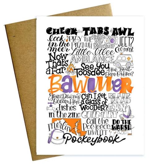 Bawlmer Greeting Card