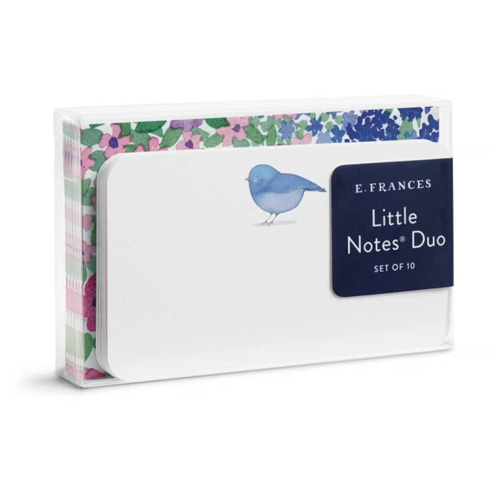 Pack of E. Frances Little Notes Duo with floral design on the box.