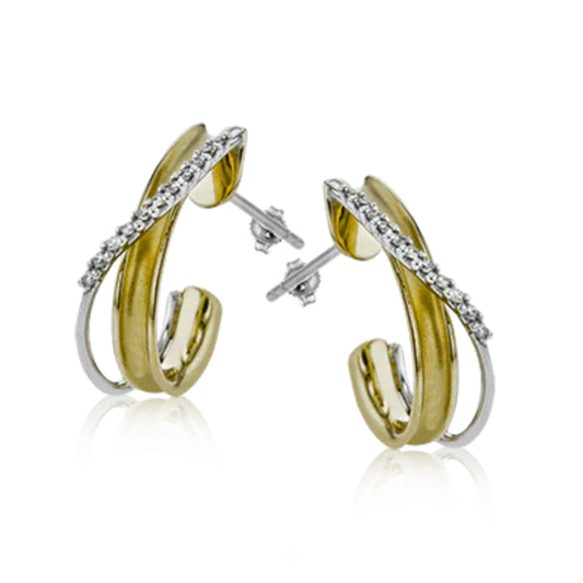 Simon G. 18k Clio Earrings with Diamonds