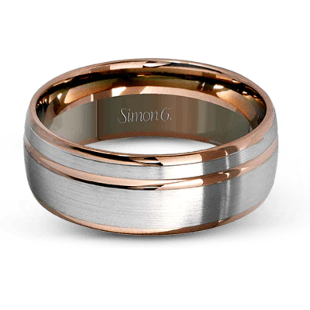 Simon G. Men's Two-Tone Wedding Band