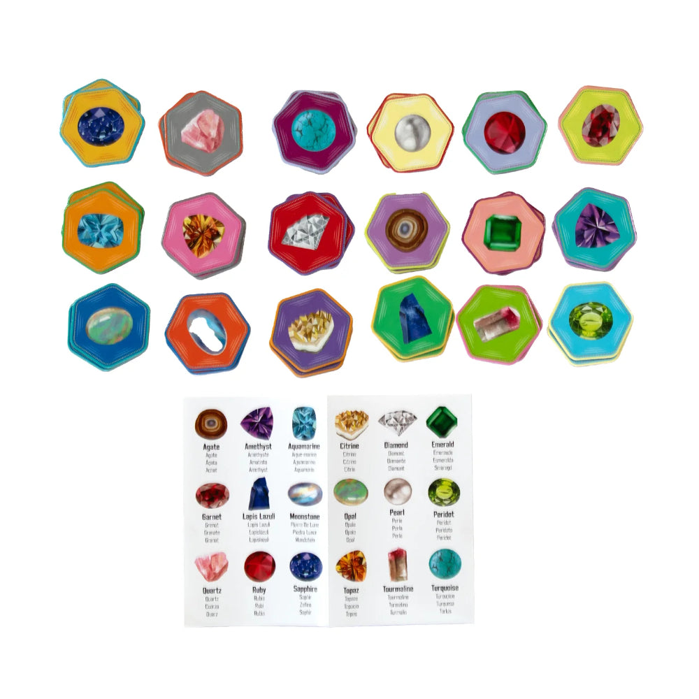 Eeboo Gemstones Little Matching Game