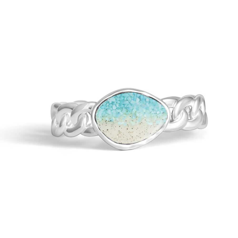 Dune Lagoon Cuff Bracelet - Turquoise Gradient