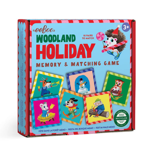 Eeboo Woodland Holiday Little Square Memory Game