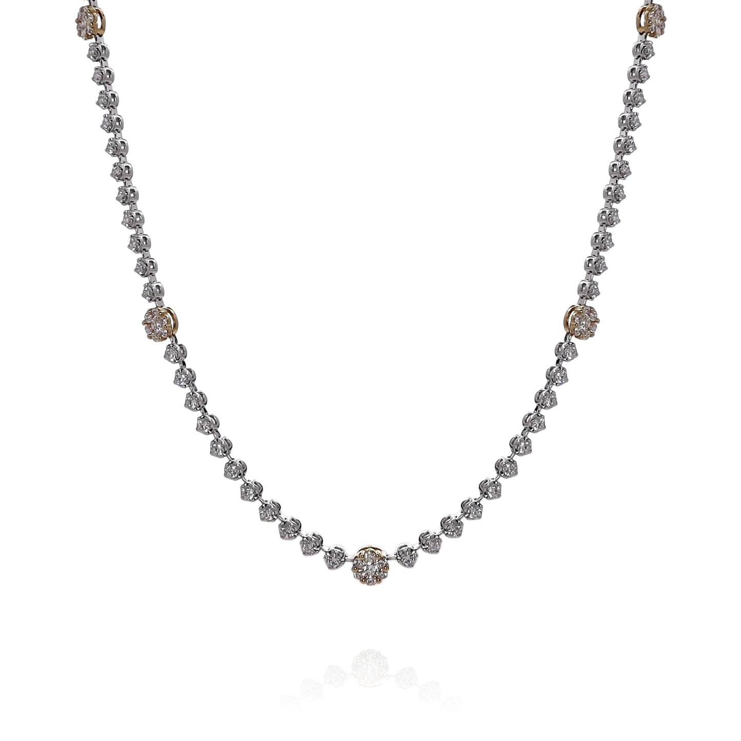 Simon G. 18k White Gold 19" Diamond Station Necklace