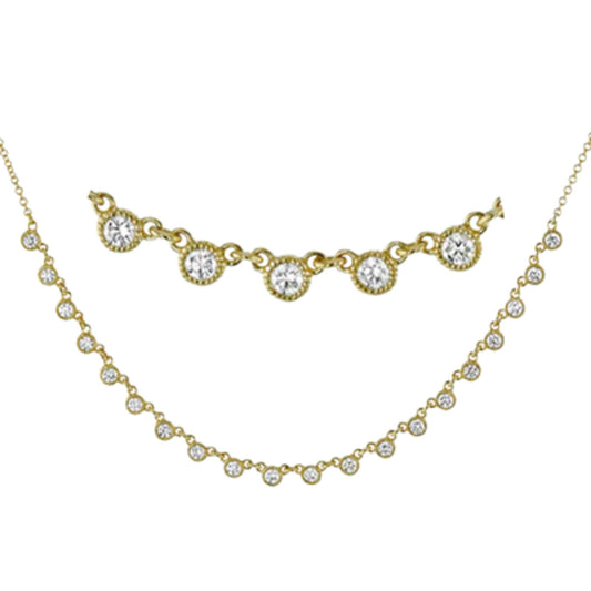 Simon G. 18k Harmonie Necklace with Diamonds
