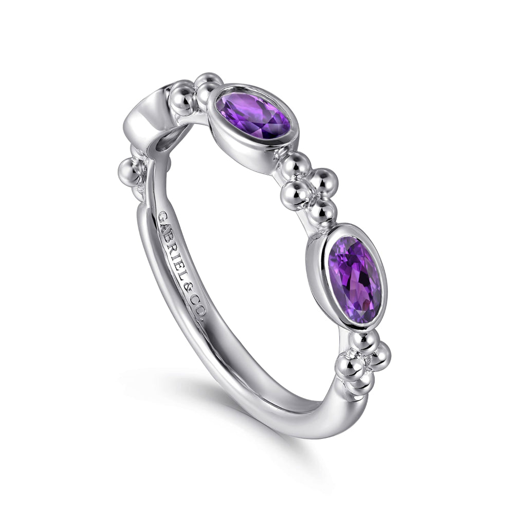 Sterling Silver Amethyst ring 
