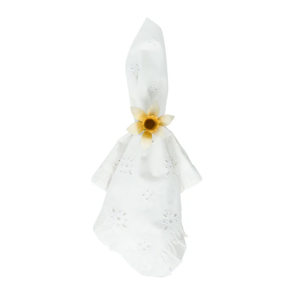 Juliska Meadow Walk Floral Napkin Ring - Set of 4