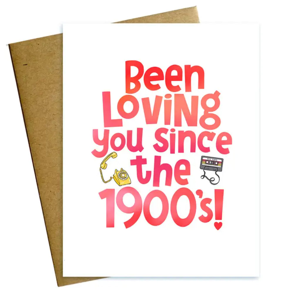 Maggie Moore Studio Been Loving You Since the 1900's Valentine Love Card