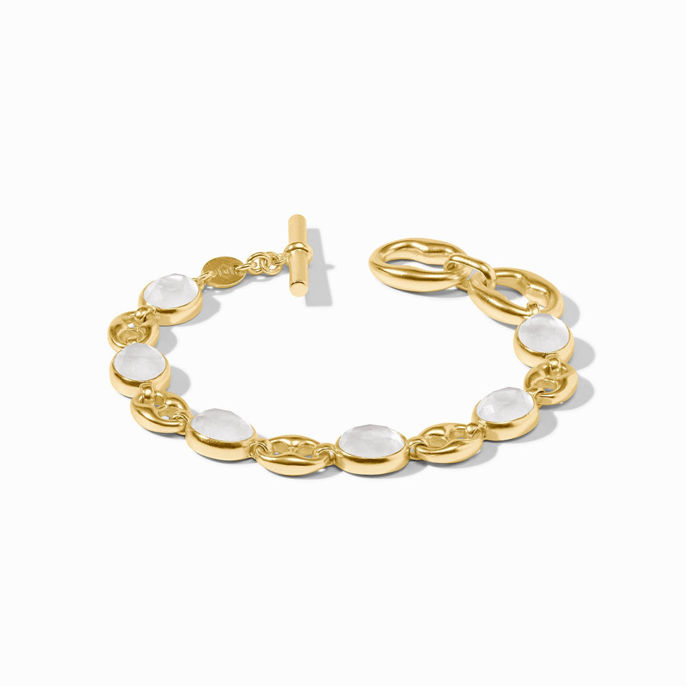 Julie Vos Laguna Stone Bracelet - Iridescent Clear Crystal