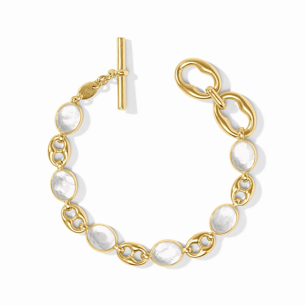 Julie Vos Laguna Stone Bracelet - Iridescent Clear Crystal
