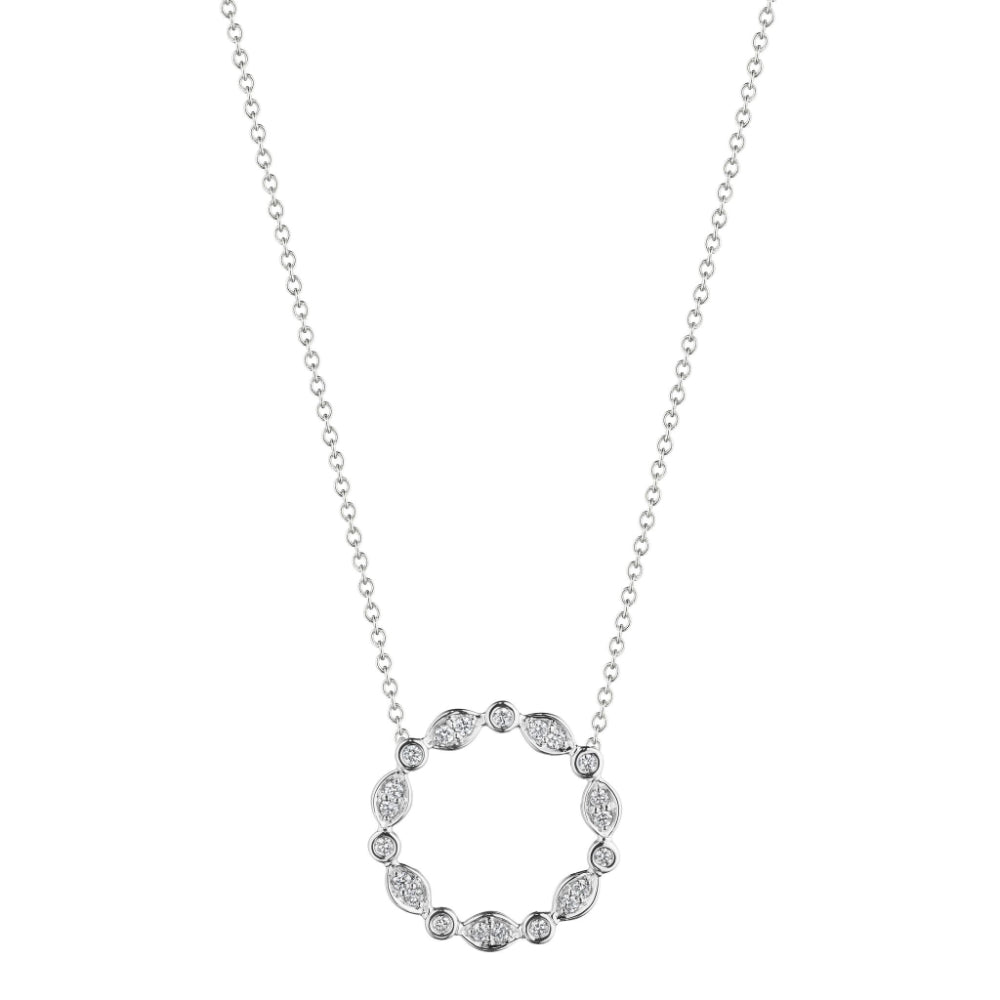 Verragio 18k Diamond "Nobility" Circle Pendant