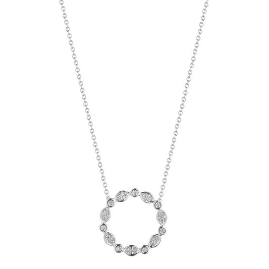 Verragio 18k Diamond "Nobility" Circle Pendant