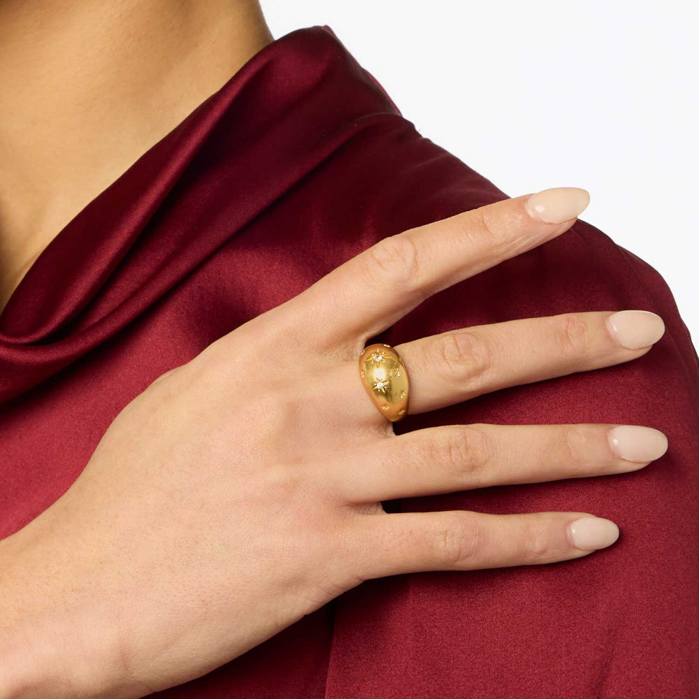 Julie Vos Luna Ring - Cubic Zirconia-Size 7