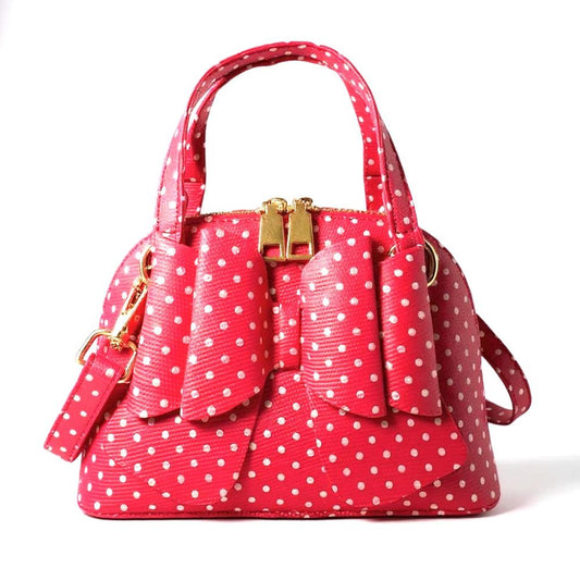 Carrying Kind Margo Pink Dot Canvas Bag
