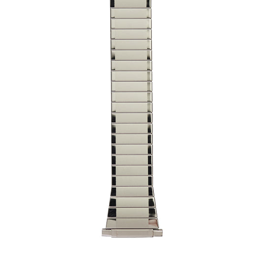 Men's Stainless Steel Metal Expansion Watch Band, 16-21mm - Silver Tone