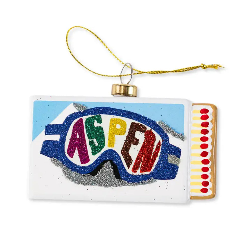 Furbish Studio Matchbook Ornament-Aspen