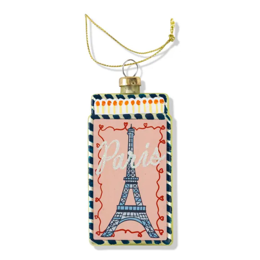 Furbish Studio Matchbook Ornament-Paris