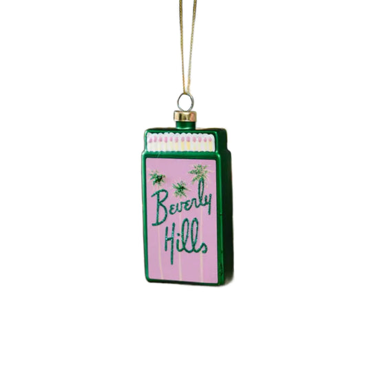 Furbish Studio Matchbook Ornament-Beverly Hills