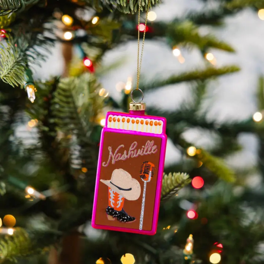 Furbish Studio Matchbook Ornament-Nashville