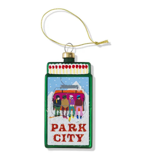 Furbish Studio Matchbook Ornament-Park City