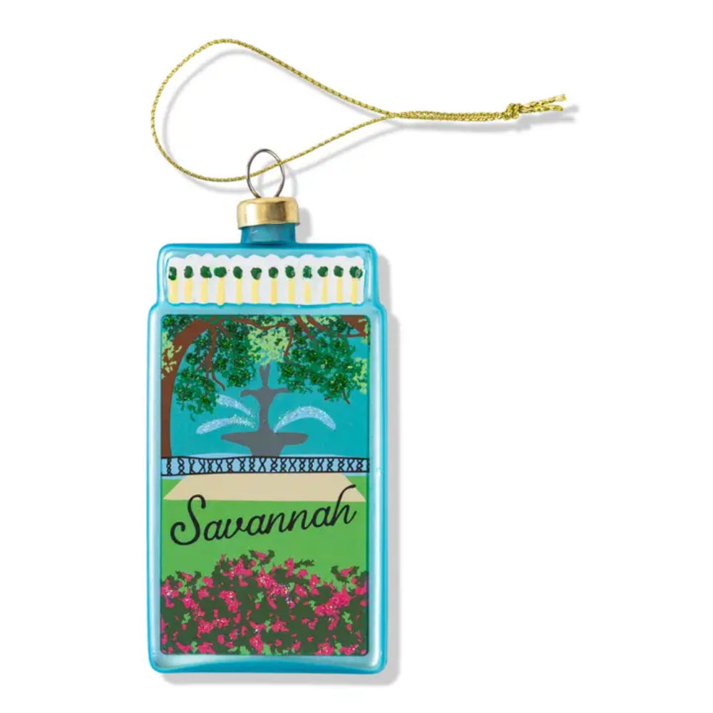 Furbish Studio Matchbook Ornament-Savannah