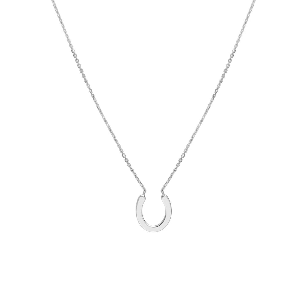 14k Gold Mini Horseshoe Necklace