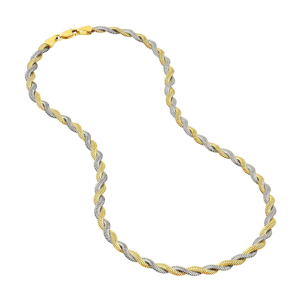 18 inch two tone necklace 