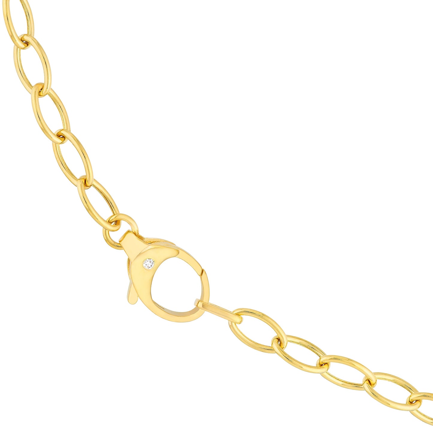 up close Diamond Pear Lock 