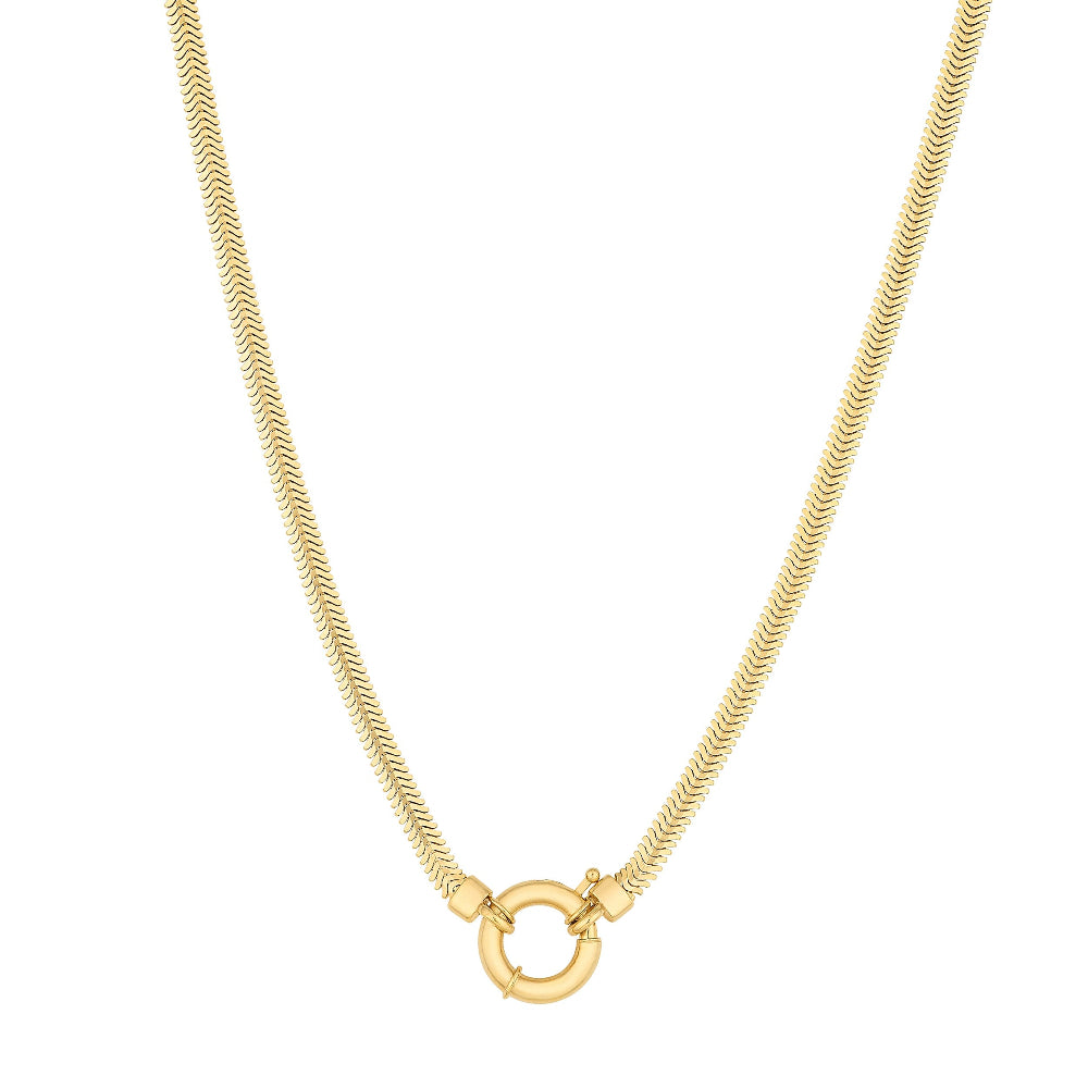 14k Gold D/C Chain with fancy spring ring 