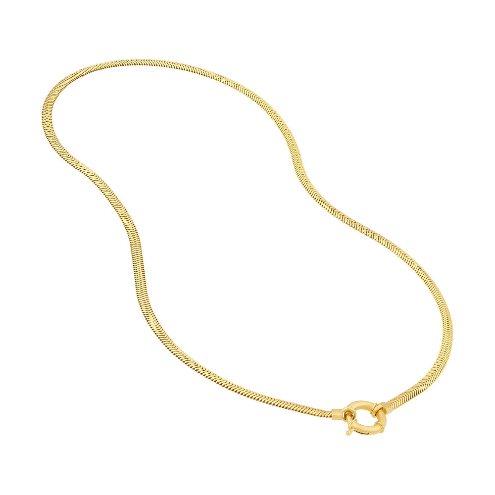 14k Fancy Lock Snake D/C Chain 