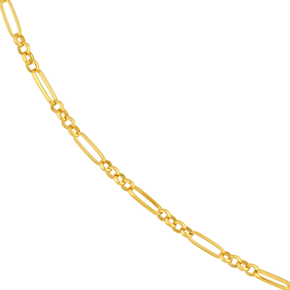 up close of 4+1 round oval link