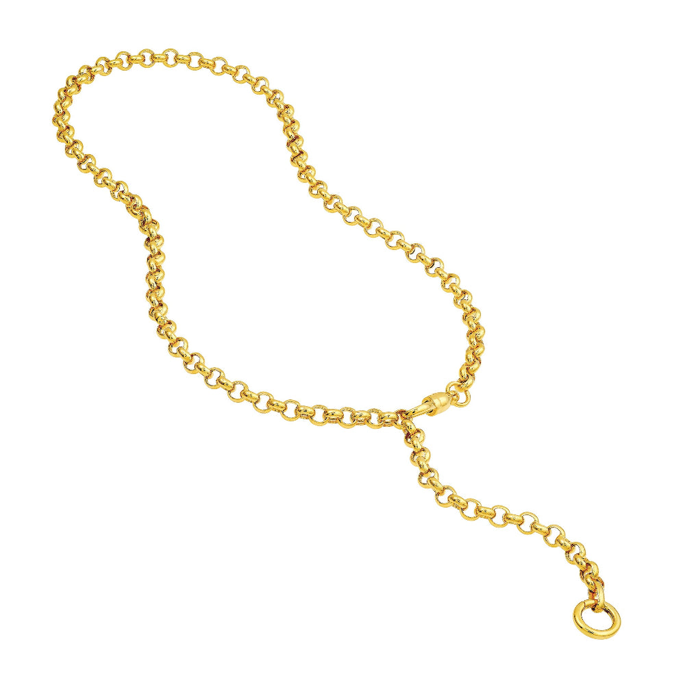 20" length 5.20mm Rolo Link Push Lock Necklace 