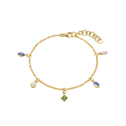 MRK 18k Gold "Points of Light" Chain Bracelet