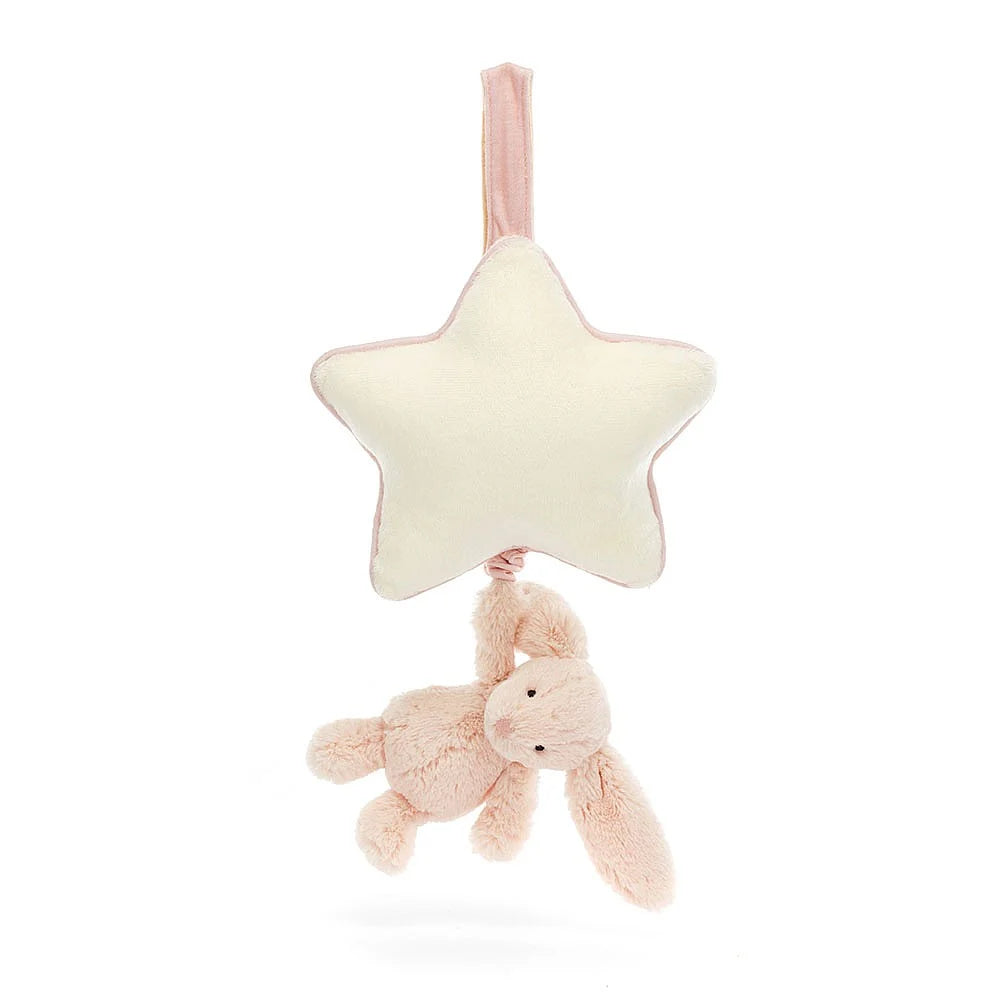 Jellycat Bashful Blush Bunny Musical Pull-Blush