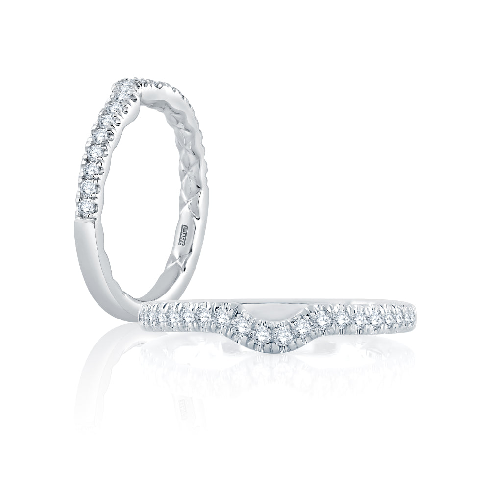 Two diamond rings on a white background