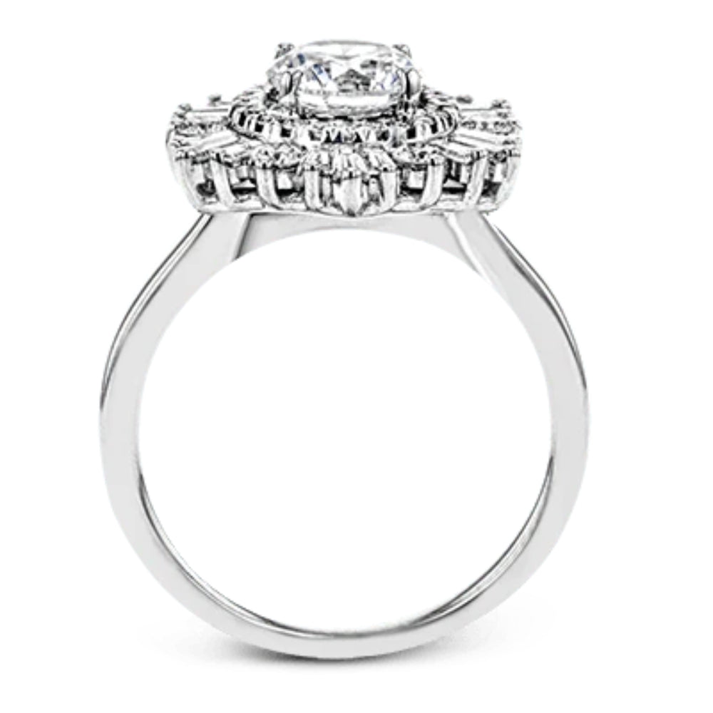 Simon G. Round-Cut Halo Engagement Ring