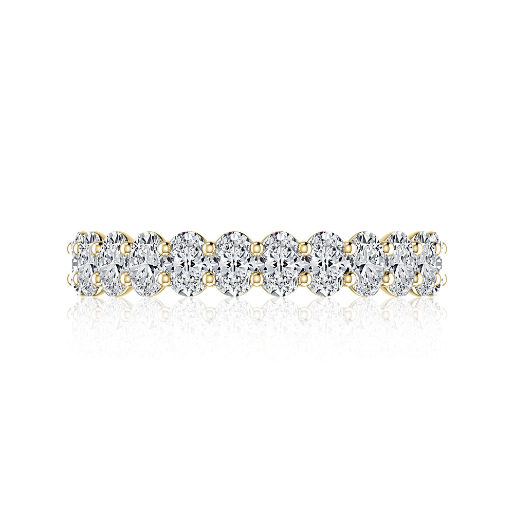 string of clear stones on a white background