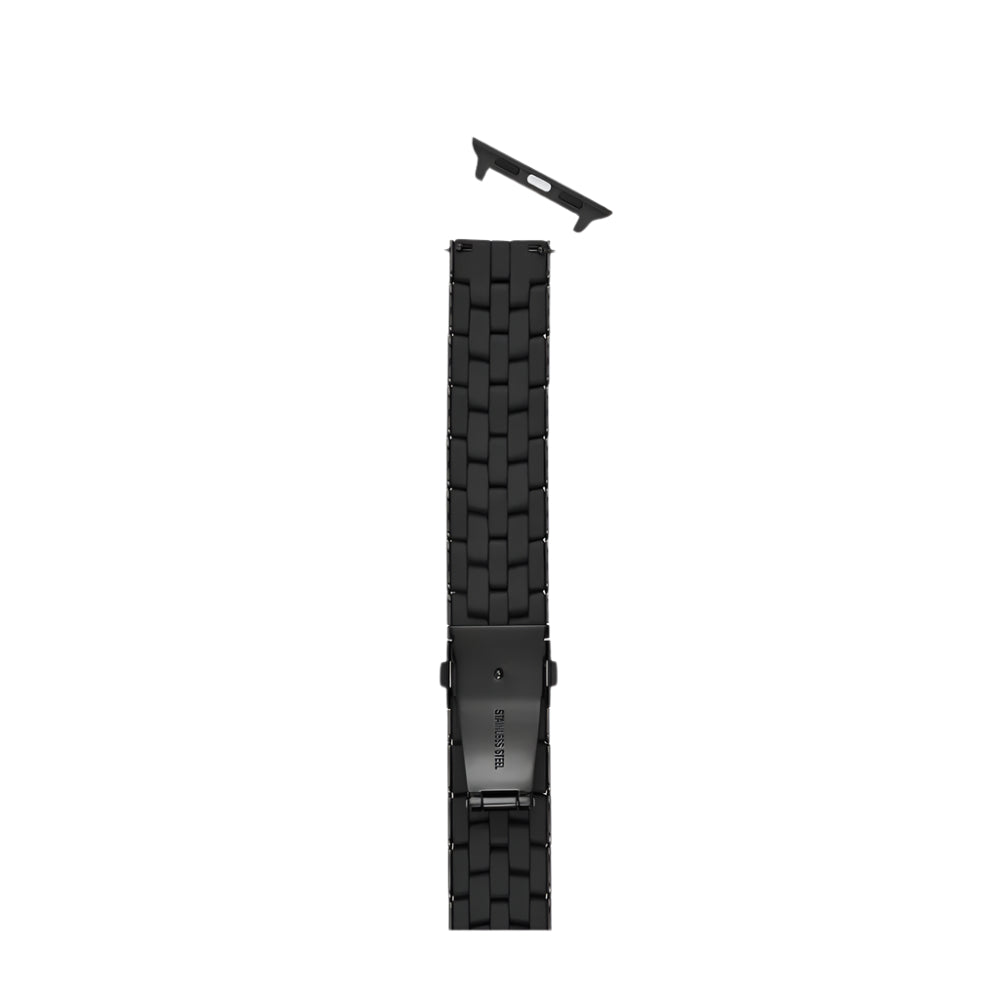 Michele Black Silicone-Wrapped Bracelet Band for Apple Watch®