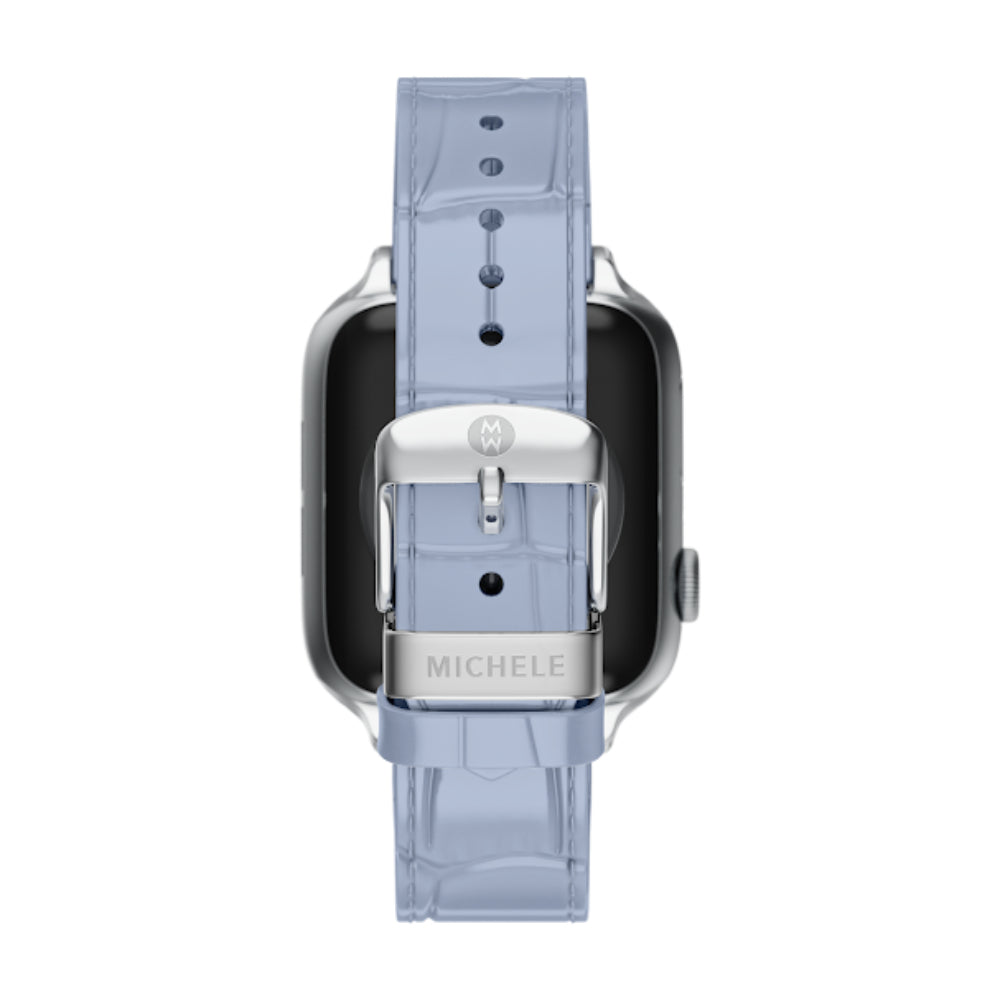 Michele Pastel Blue Leather Bracelet Band for Apple Watch®