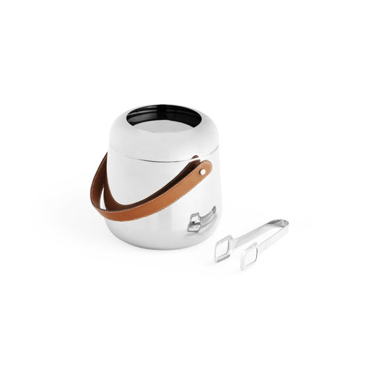 Nambe Tahoe Ice Bucket w/Tongs