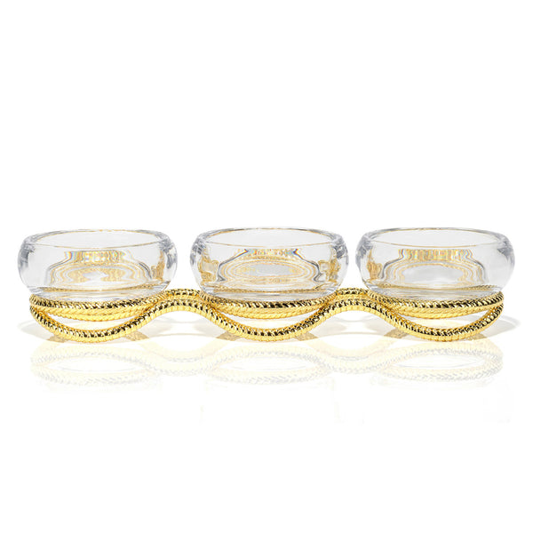 Nambe Braid Gold Triple Condiment Server – Smyth Jewelers