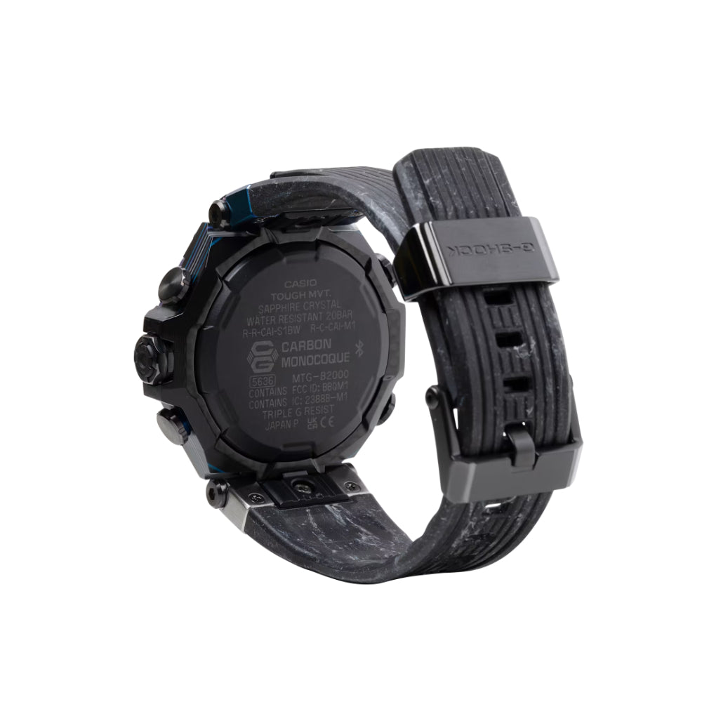 G Shock MTG-B2000 Series Solar Black Resin Watch