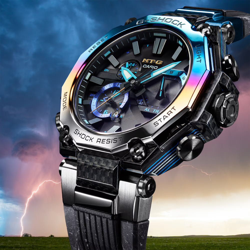G Shock MTG-B2000 Series Solar Black Resin Watch