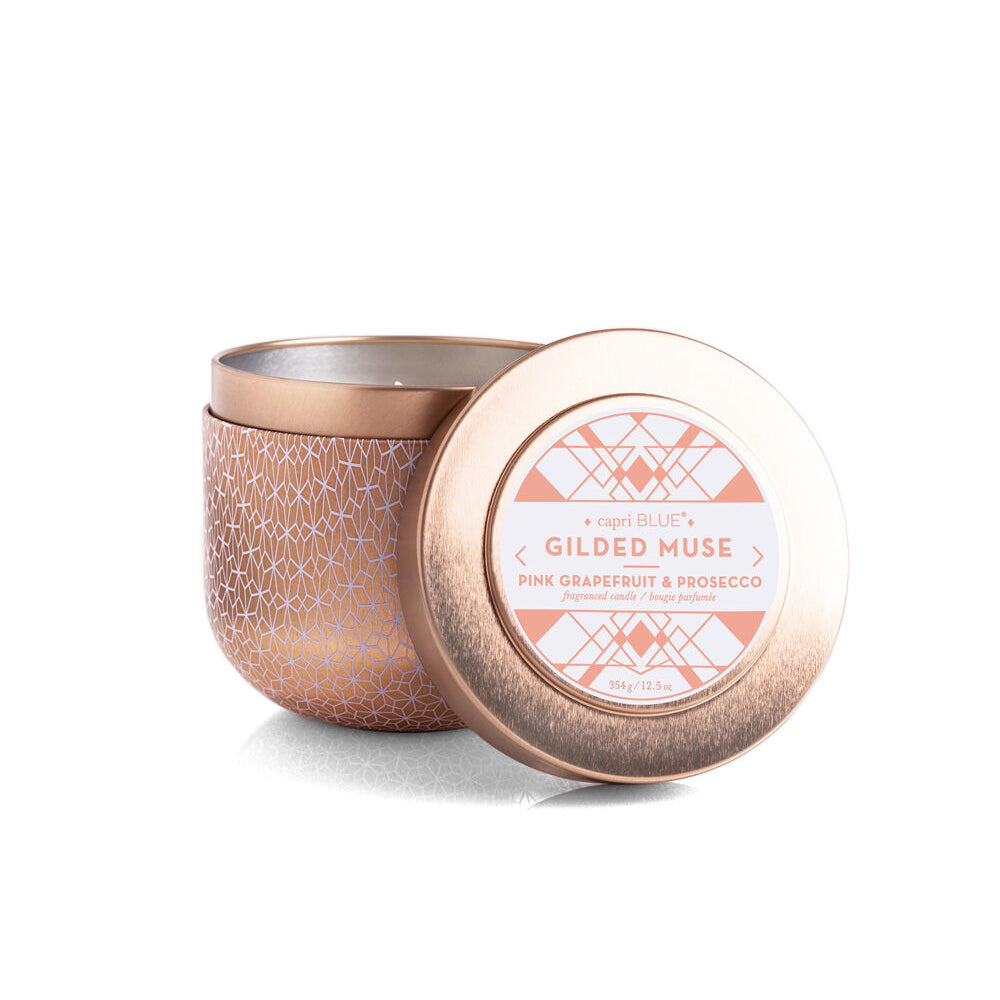 Capri Blue Gilded Muse Tin, 12.5oz