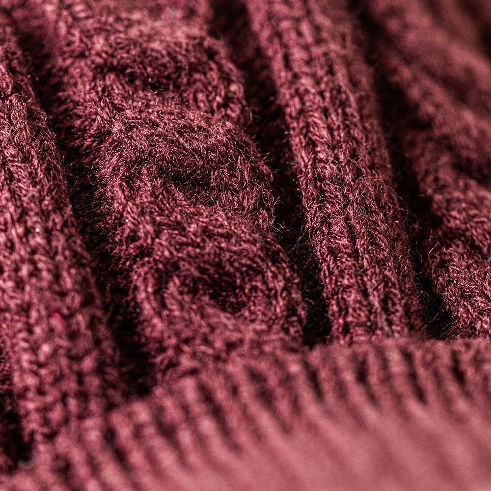 A red fabric material.