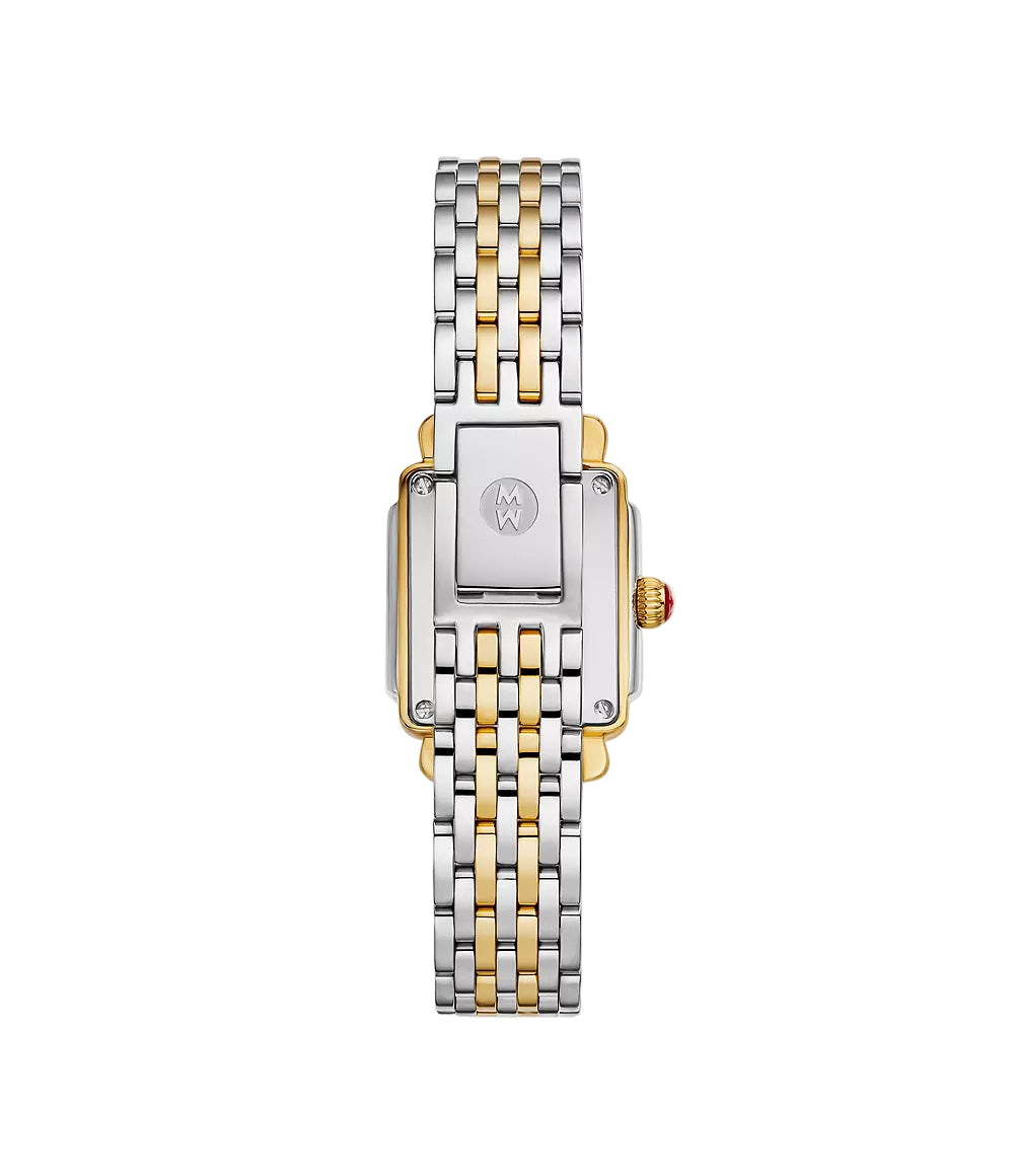 Michele Deco Madison Mini Diamond Two-Tone 18k Gold-Plated Watch
