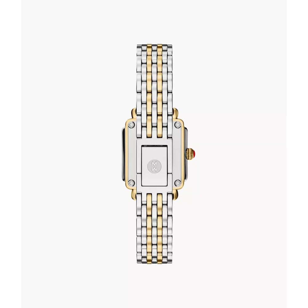 Michele Deco Madison Mini Diamond Two-Tone 18k Gold-Plated Watch